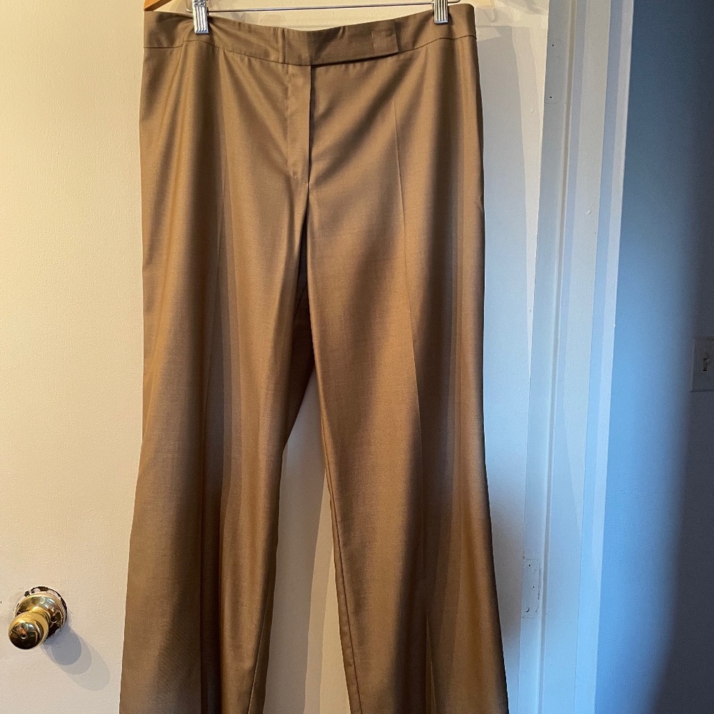 Escada tan pants (suit separate, can be sold with blazer, EUC, US 14. Final sale